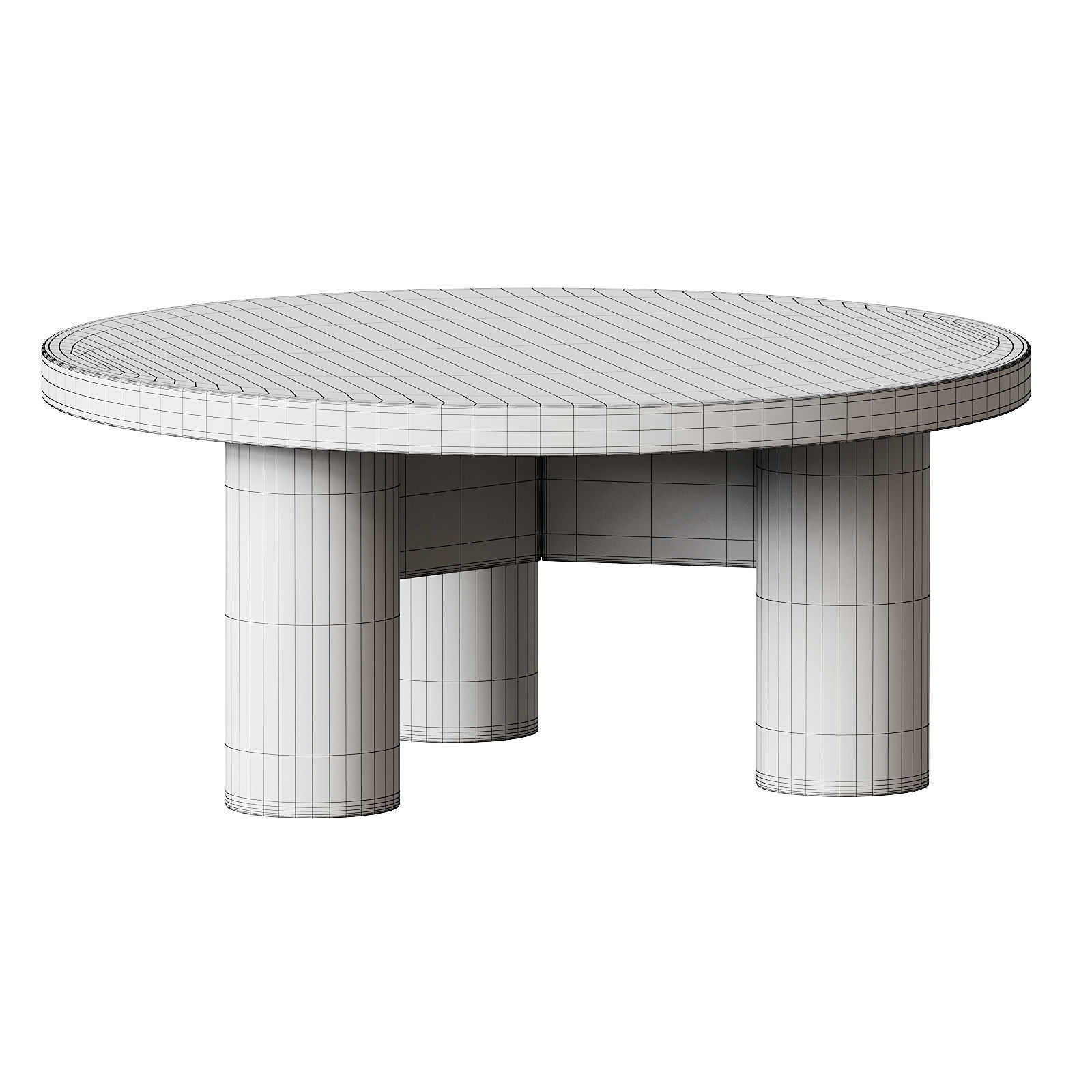Romann Timber Coffee Table 3D model_3