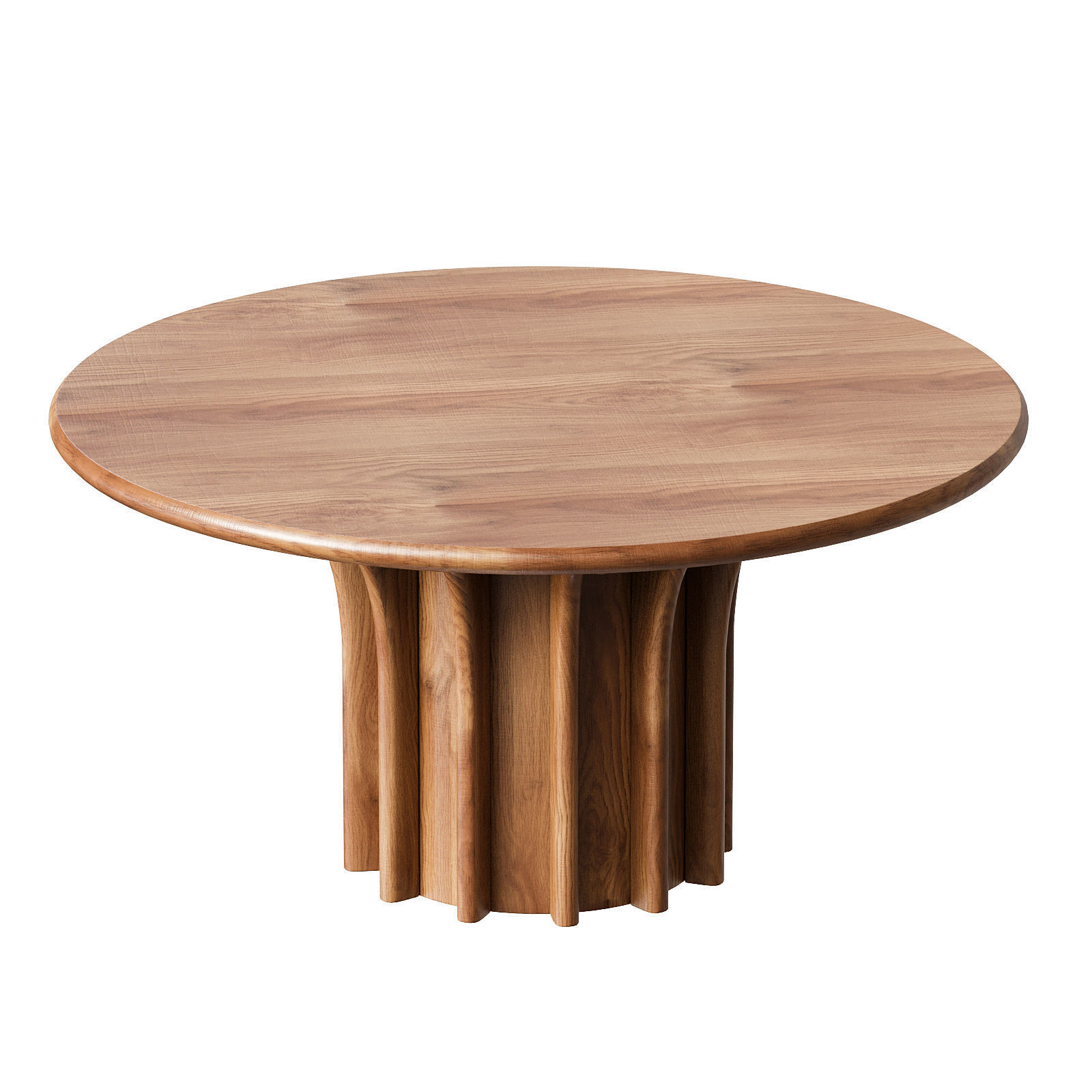 Rib Table Oak Nau 3D model_2