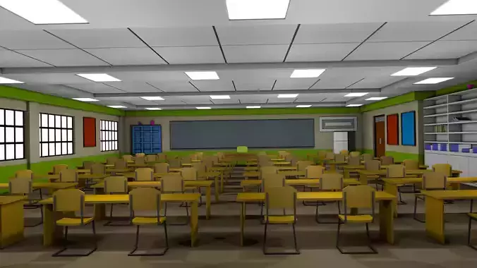 Classroom 3D model