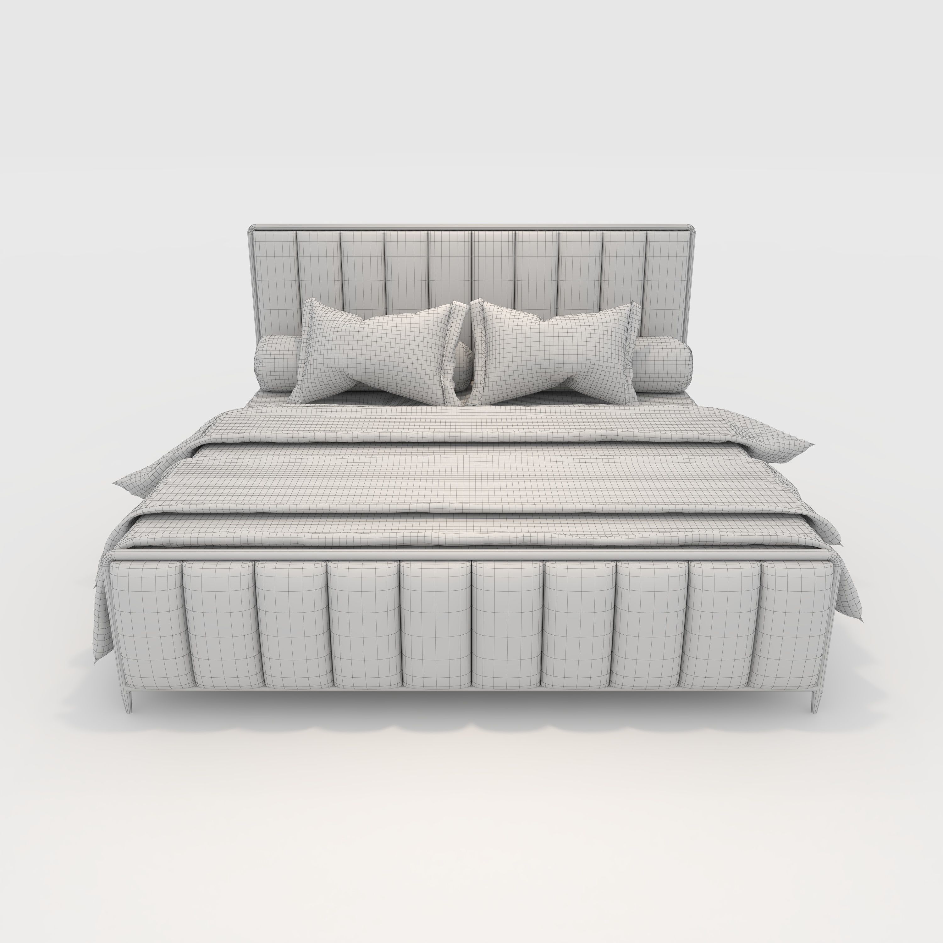 Bed 4 3D model_9