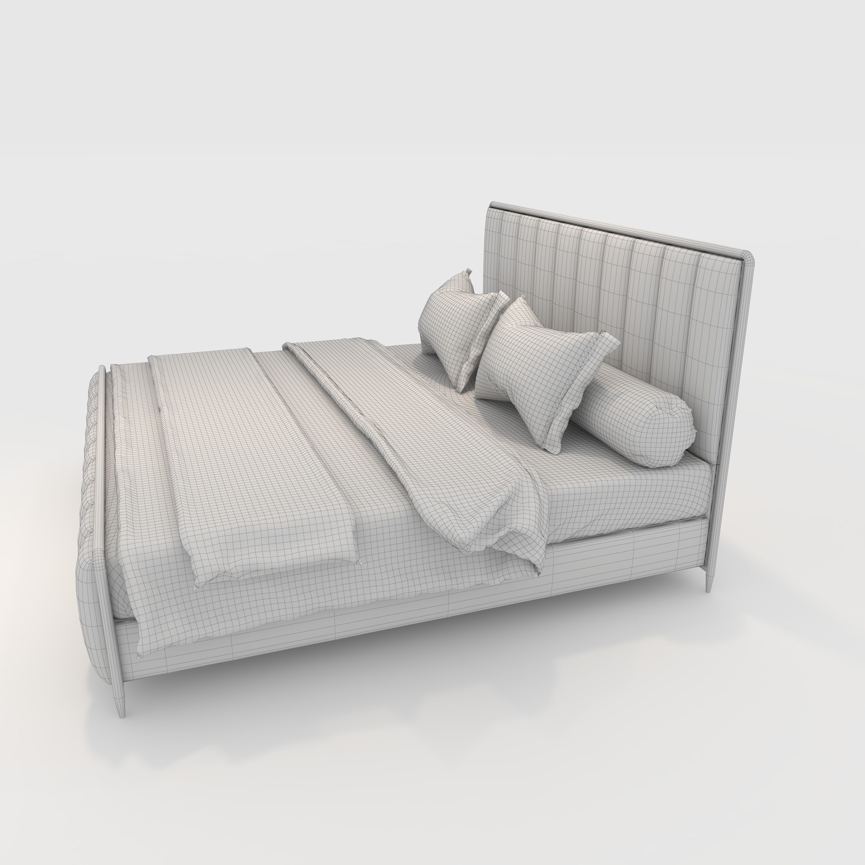 Bed 4 3D model_11