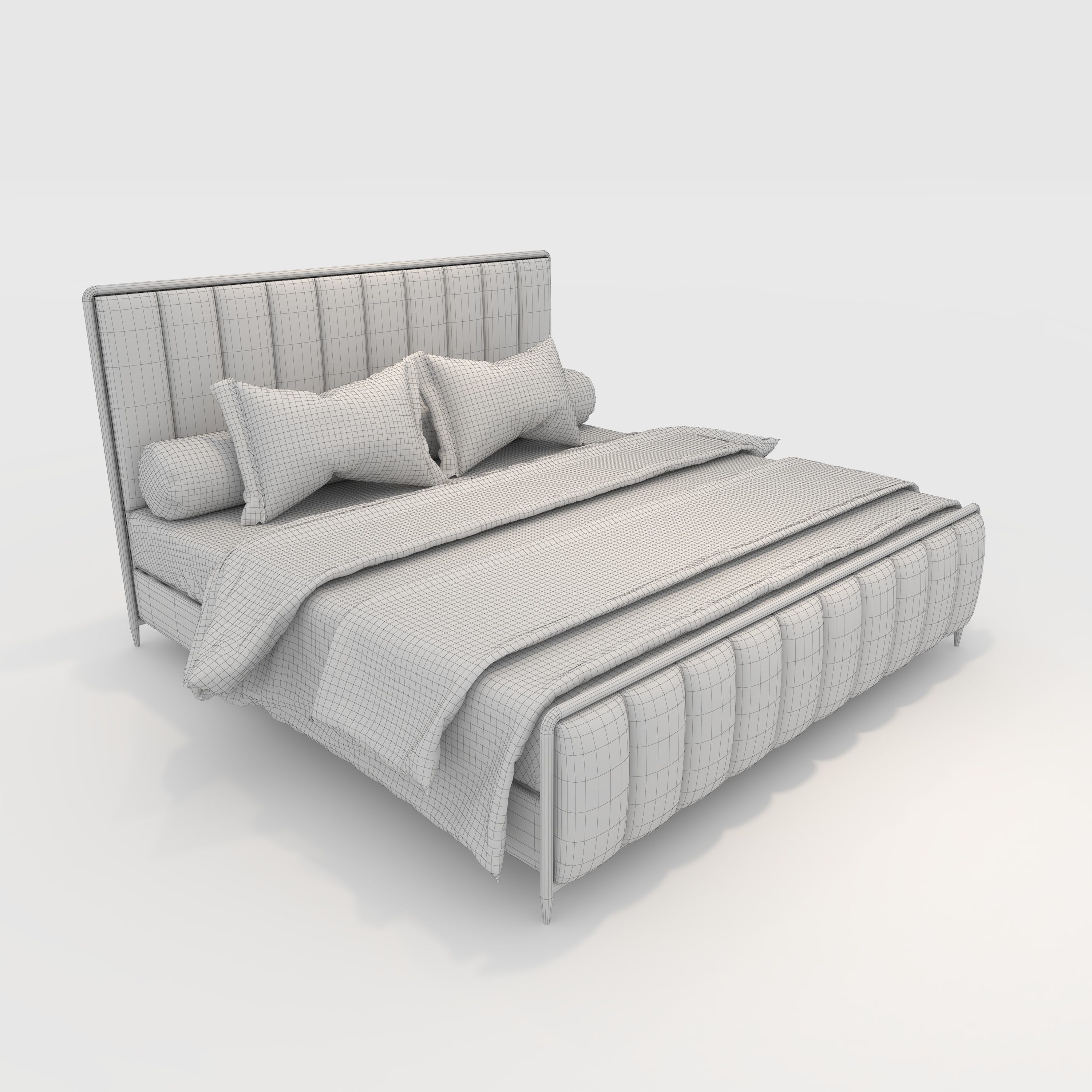 Bed 4 3D model_7