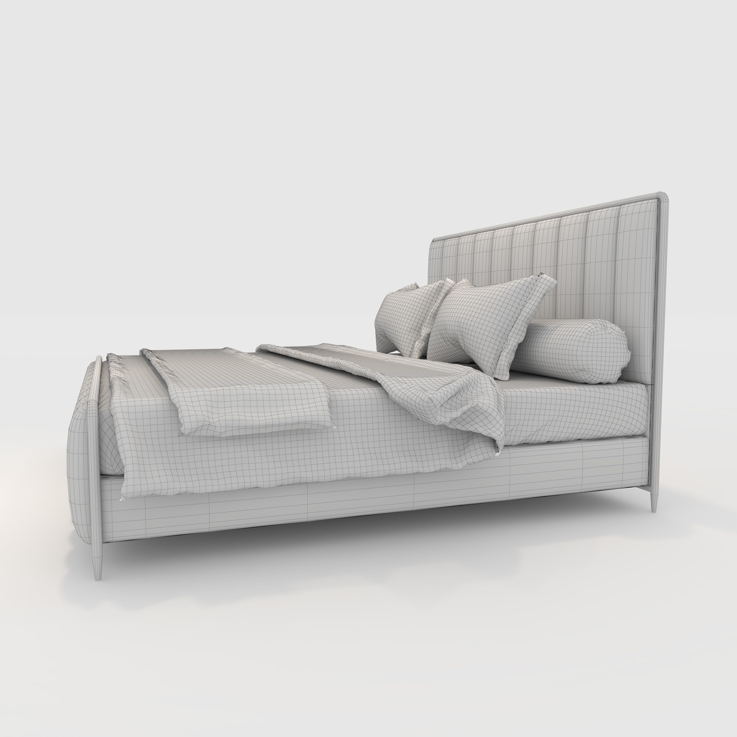 Bed 4 3D model_5
