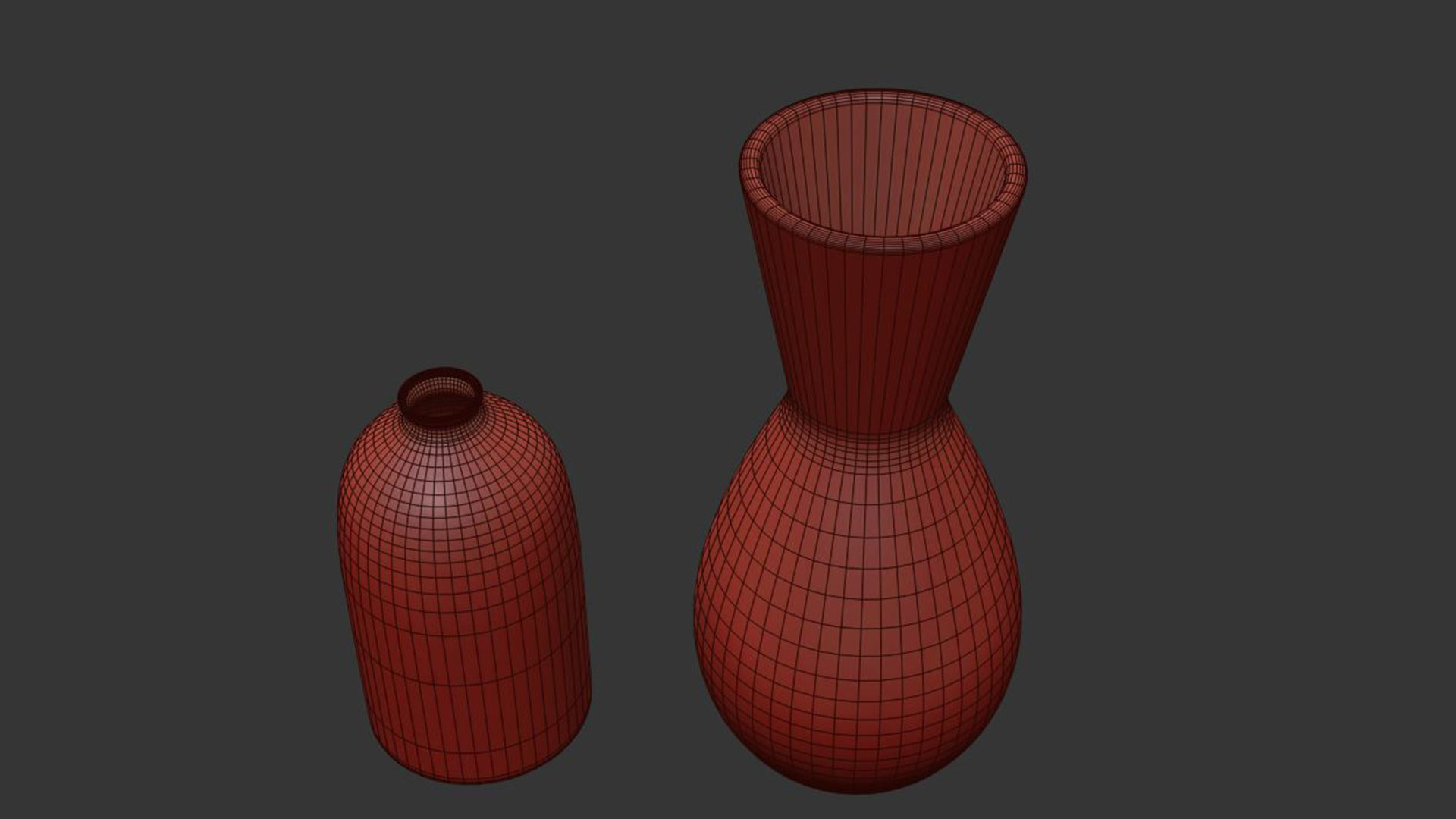 Scandi White and  Black Ceramic Vase 3D model_7