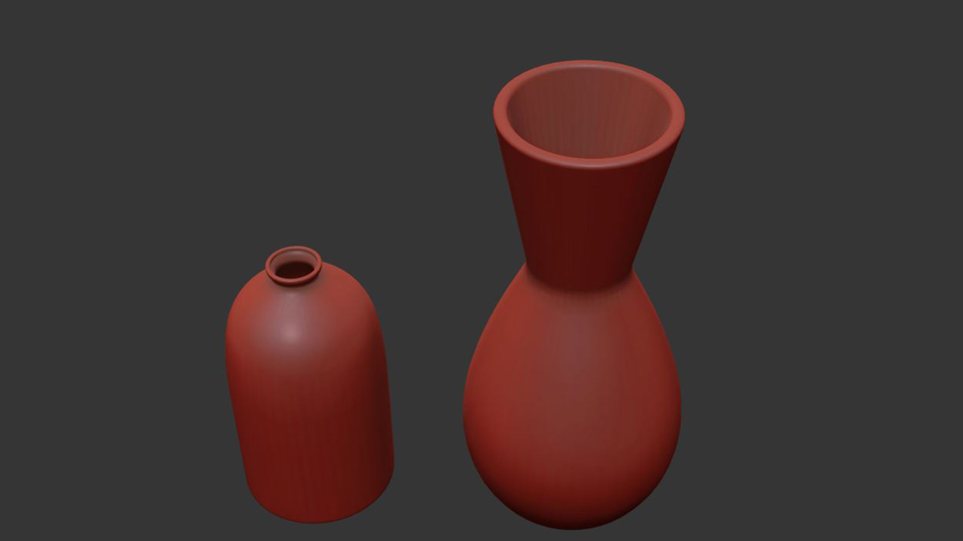 Scandi White and  Black Ceramic Vase 3D model_6
