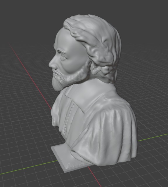 William Harvey 3D print model_2