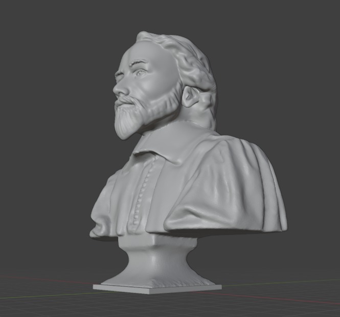 William Harvey 3D print model_3
