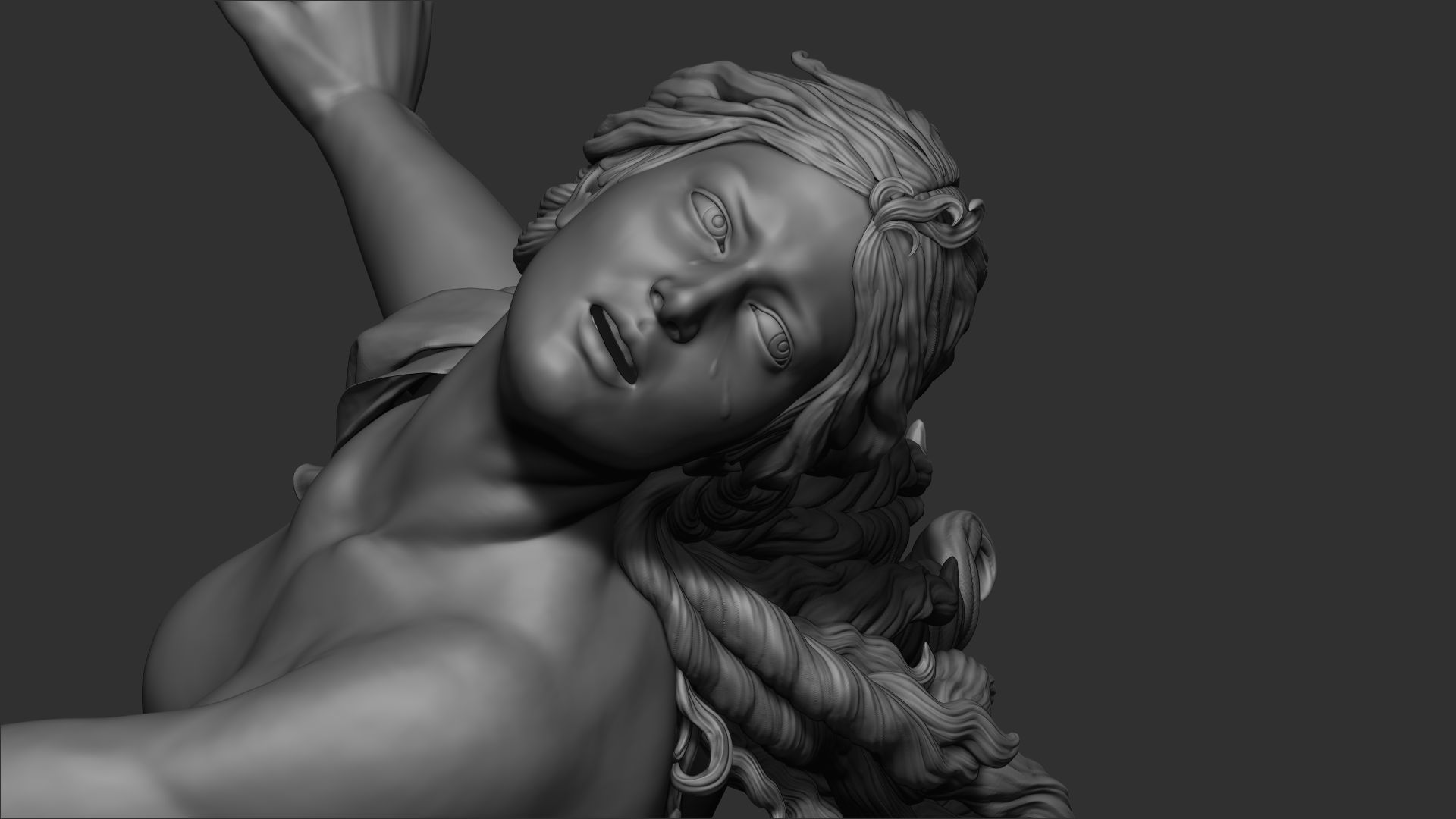 The Rape of Proserpina Sculpture 3D print model_9