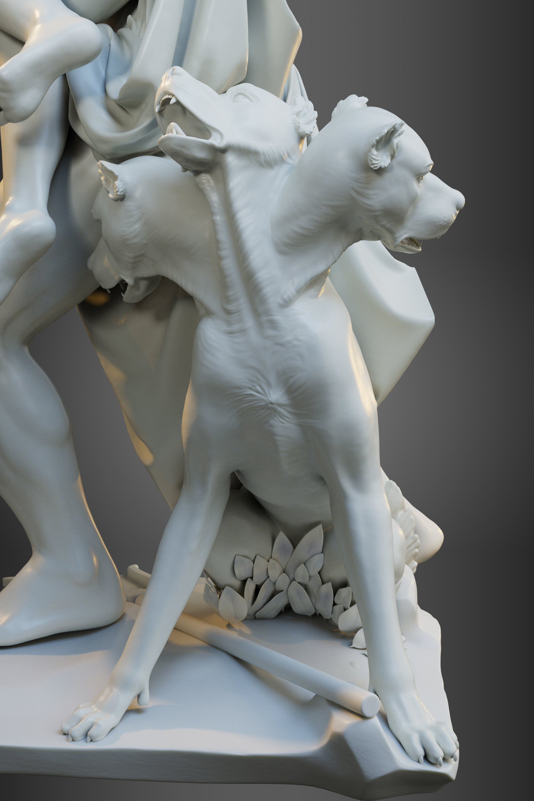 The Rape of Proserpina Sculpture 3D print model_7