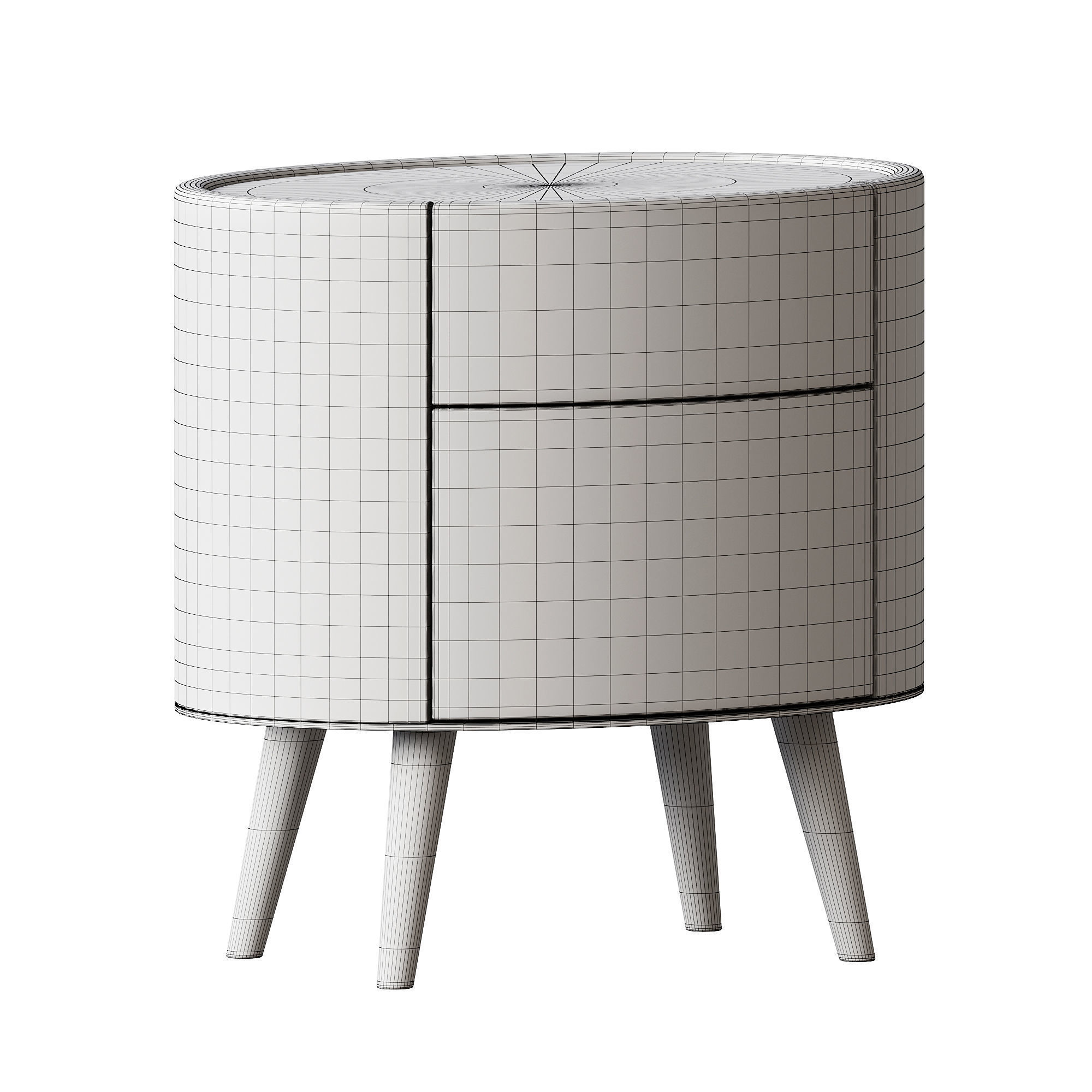 Poliform Kelly Bedside Table 3D model_4