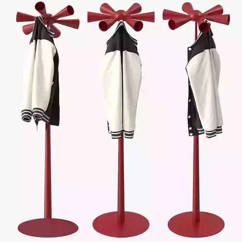 Cessato Allarme Poltronova Coat Rack 3D model