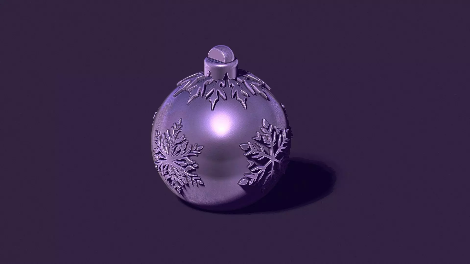A Christmas tree ball casting model 3D print model_0