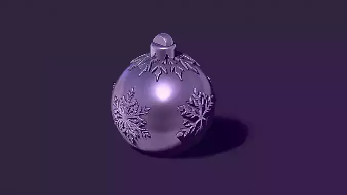A Christmas tree ball casting model 3D print model