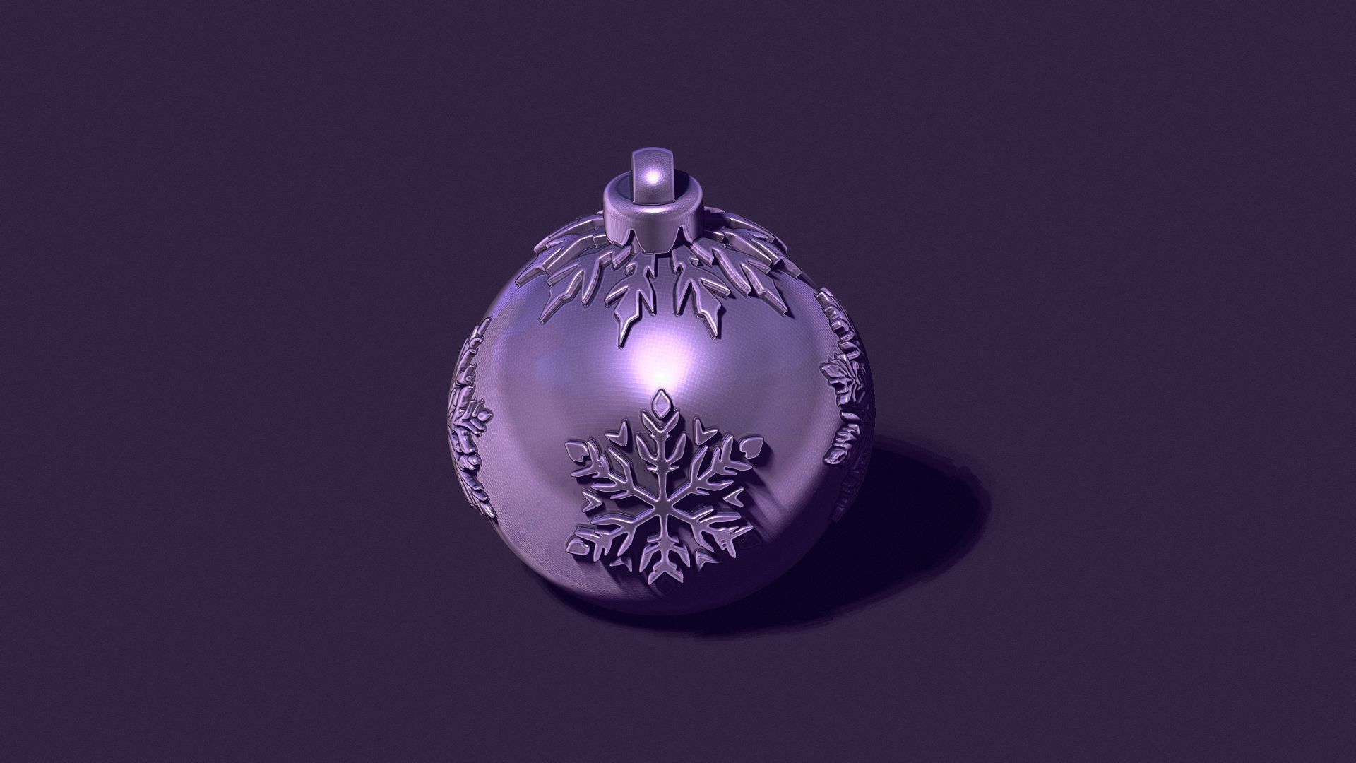 A Christmas tree ball casting model 3D print model_1