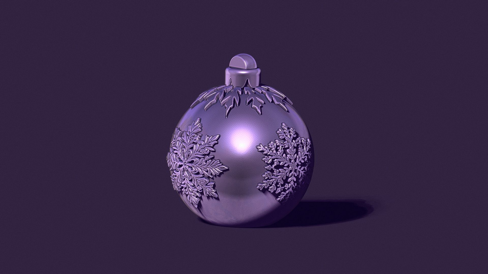 A Christmas tree ball casting model 3D print model_4