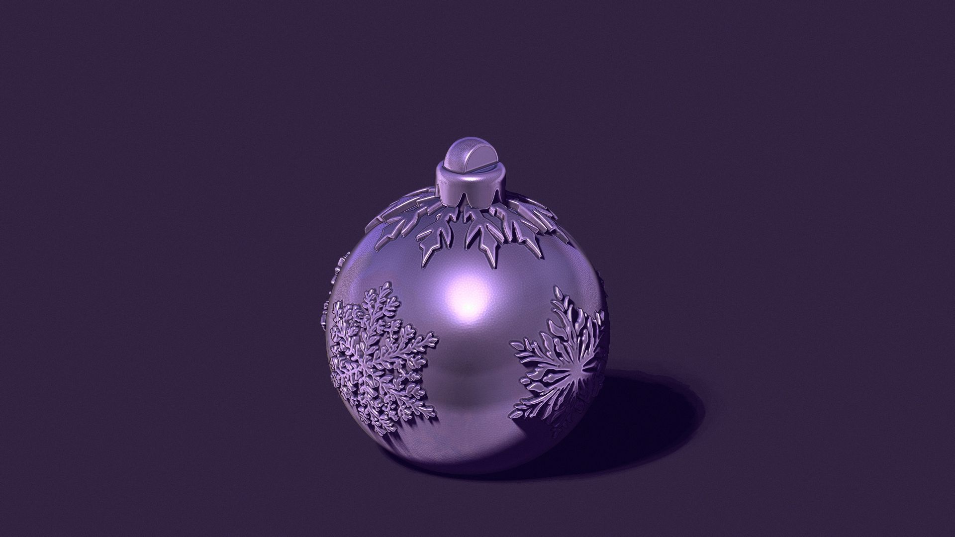 A Christmas tree ball casting model 3D print model_6
