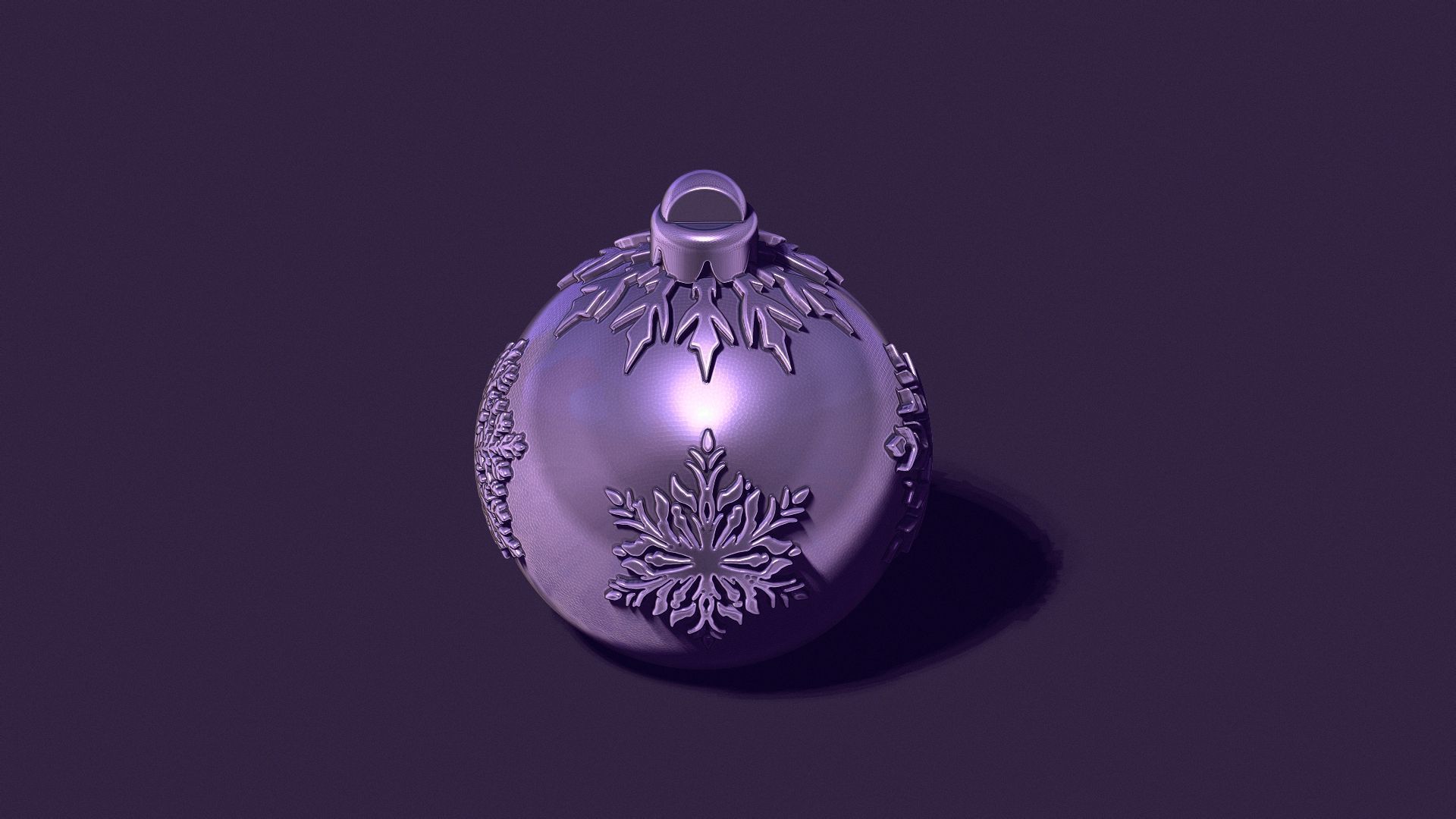 A Christmas tree ball casting model 3D print model_7