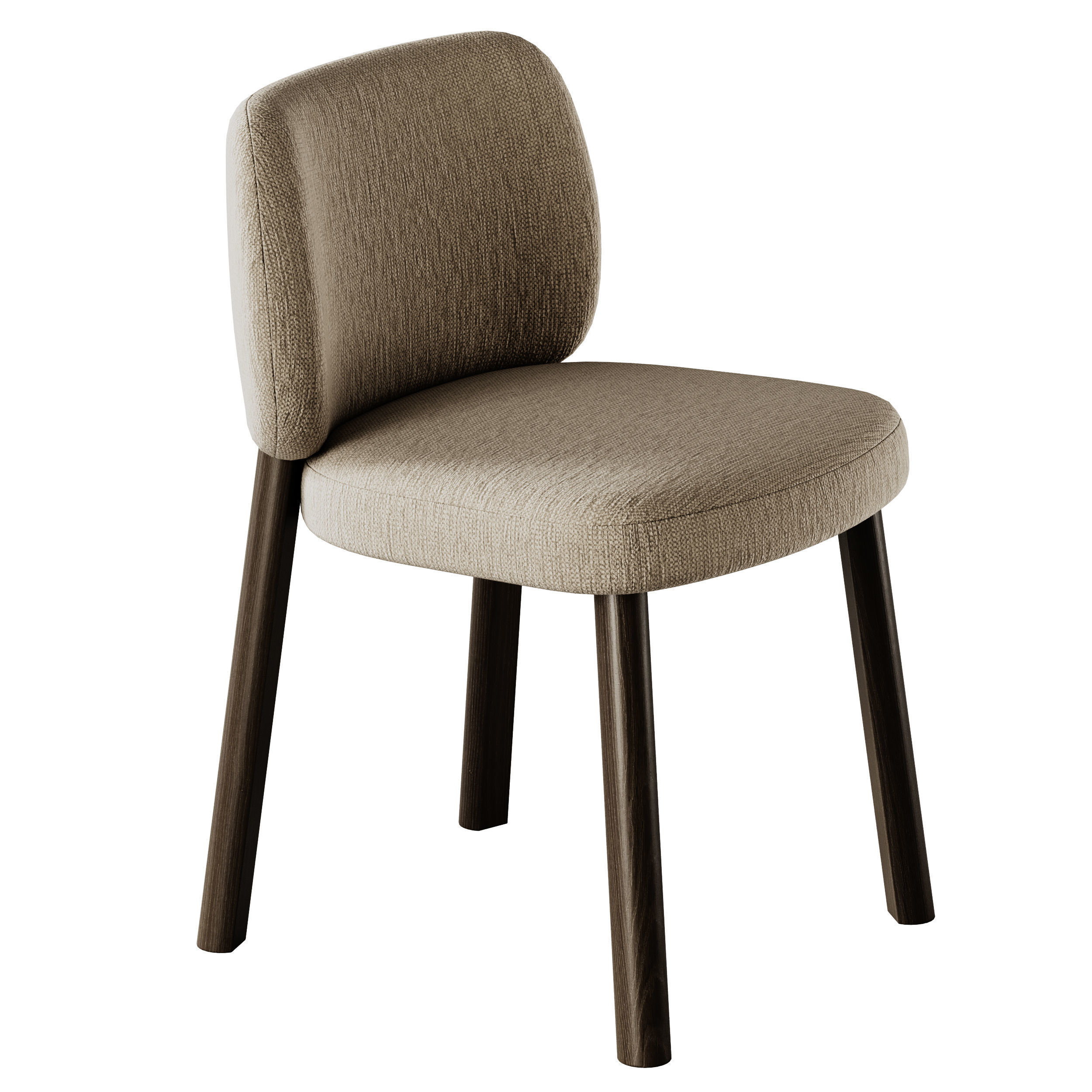 Thonet 1140 Square Dining Table and Bross Aretha Chair 3D model_1