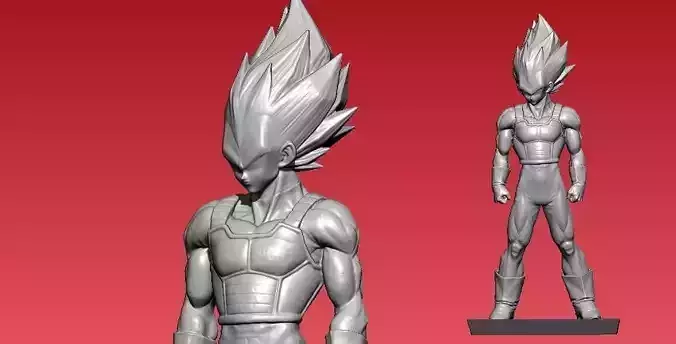 Vegeta Cadic Dragon ball Z model - Statue -3D print