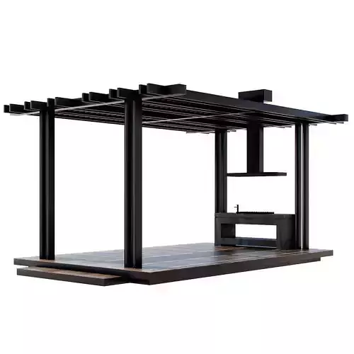 20 collection of Pergolas 3D model