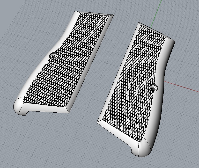 Walther PP grips 3D print model