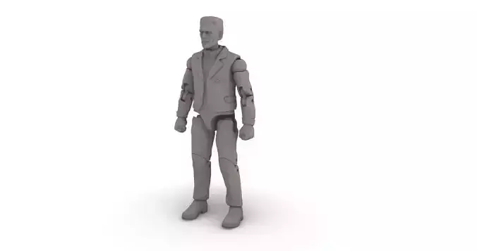 Frankenstein - ARTICULATED POSEABLE ACTION FIGURE 120mm 3D print model