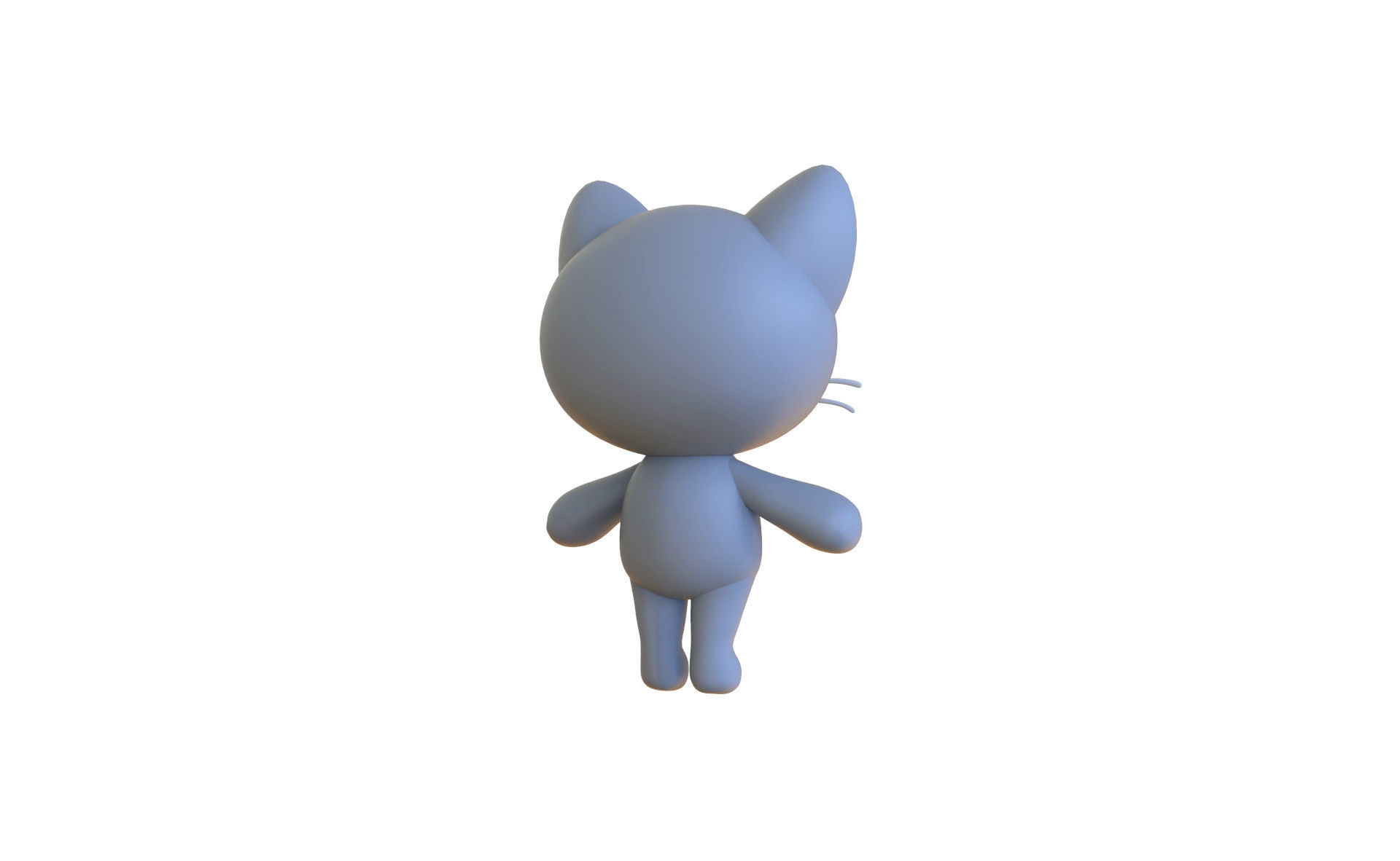 Little Cat Animated Cute 3D Models For Games And Animations Low-poly 3D model_7