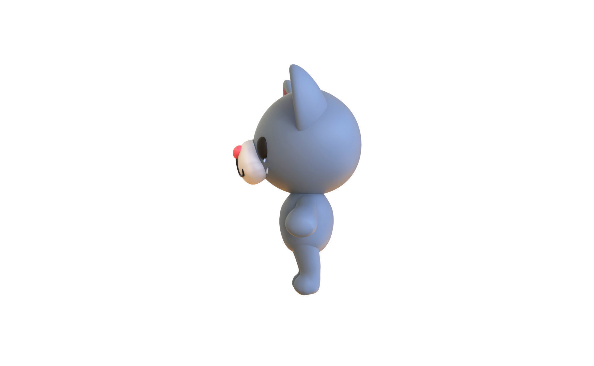Little Cat Animated Cute 3D Models For Games And Animations Low-poly 3D model_6