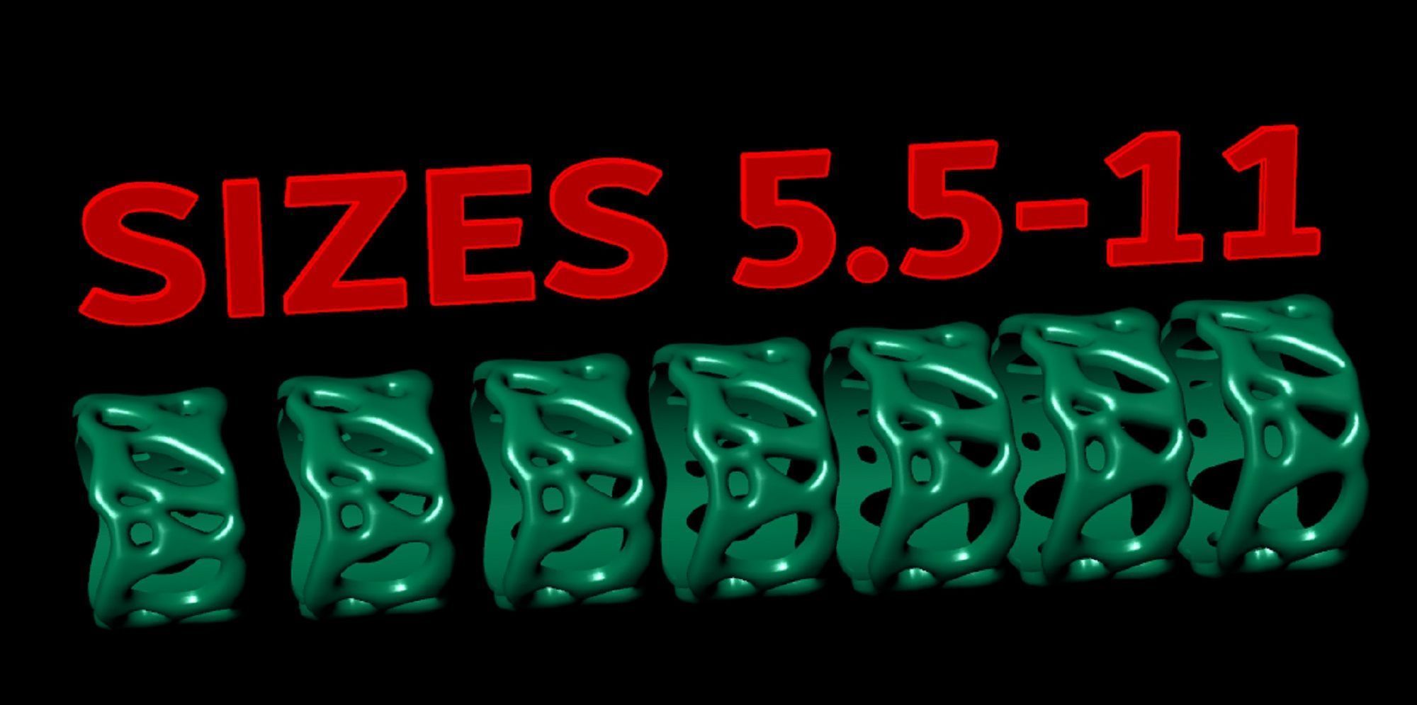 unusually shaped ring 3D print model_3