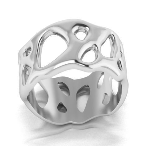 unusually shaped ring 3D print model_6