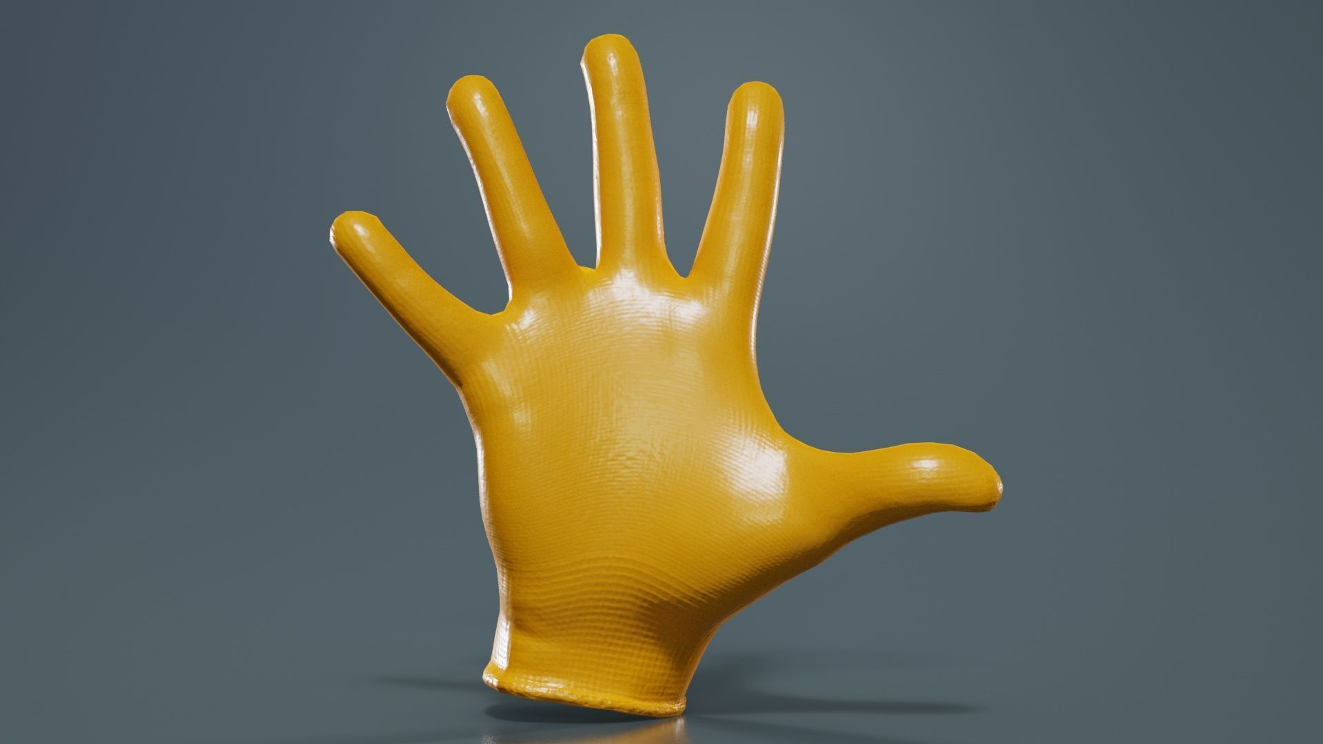 Gloved Hand 058 Low-poly 3D model_11