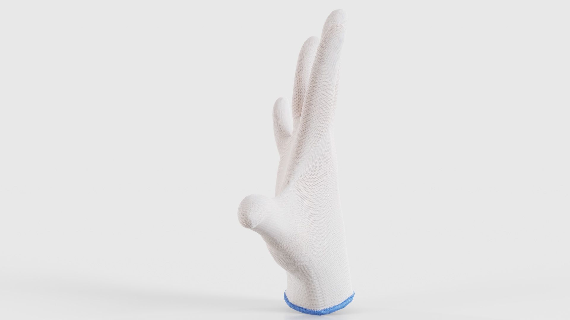 Gloved Hand 058 Low-poly 3D model_23