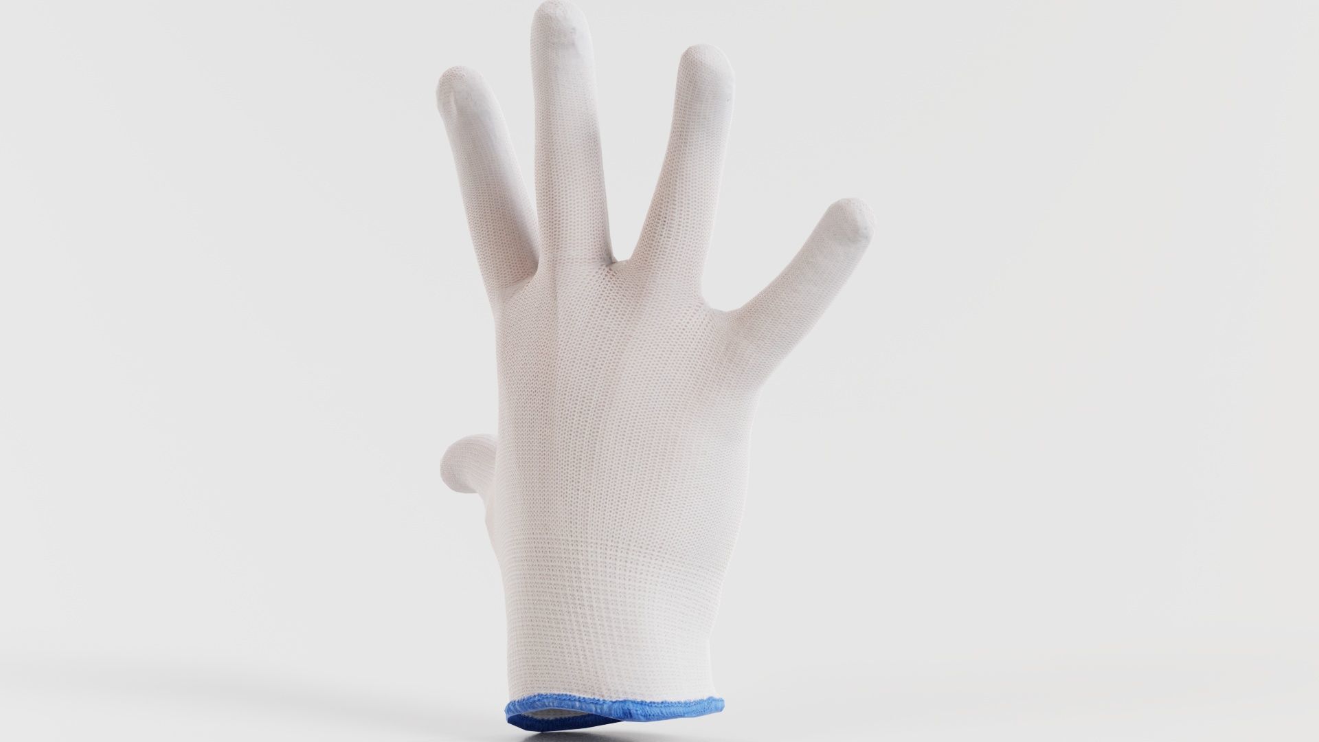 Gloved Hand 058 Low-poly 3D model_5