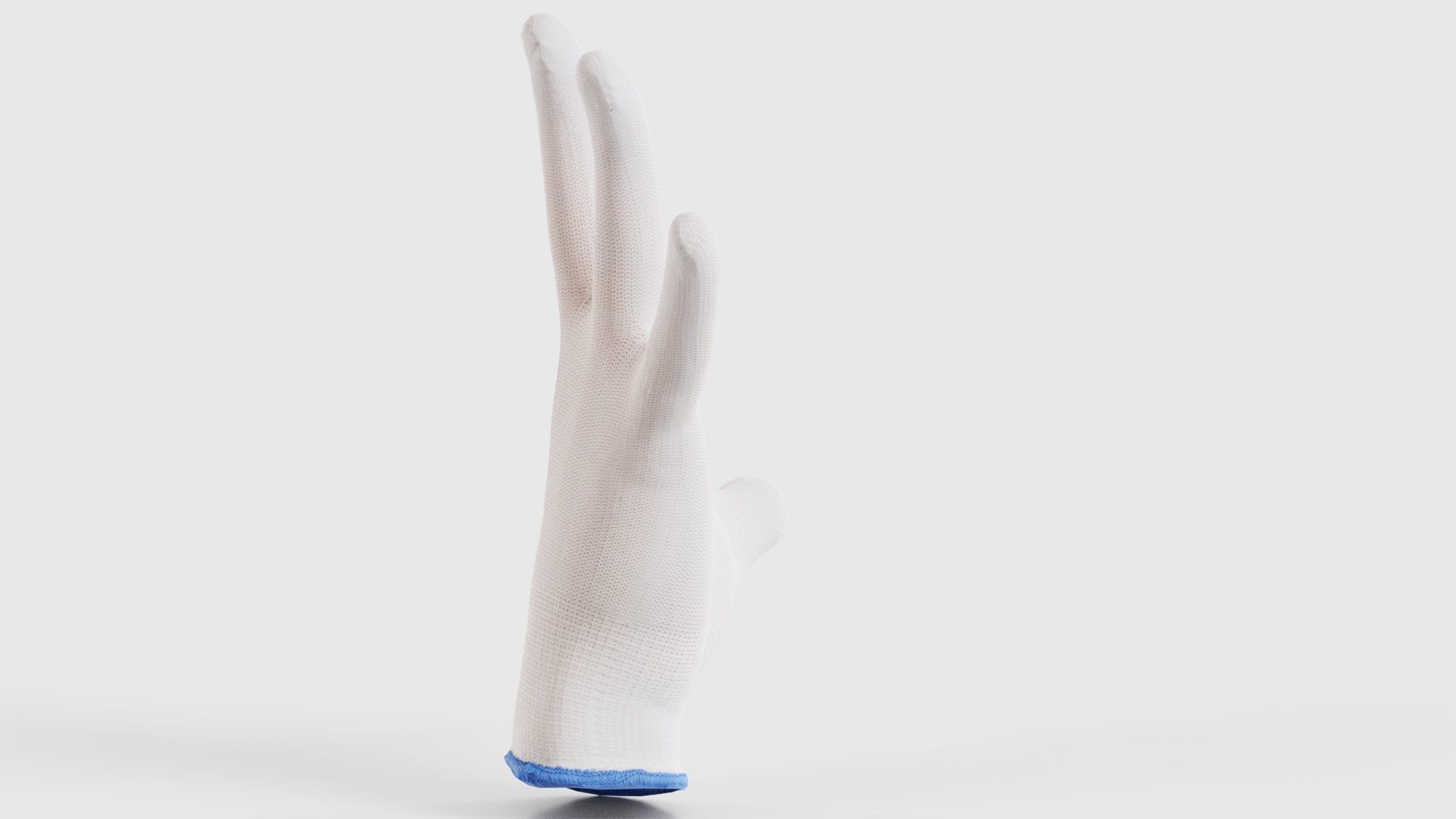 Gloved Hand 058 Low-poly 3D model_17