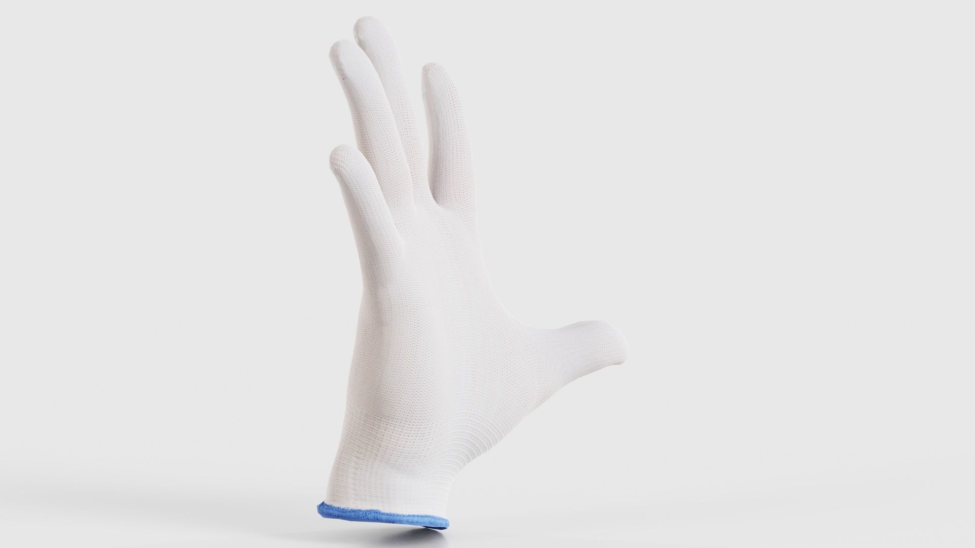 Gloved Hand 058 Low-poly 3D model_16
