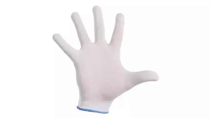 Gloved Hand 058 Low-poly 3D model Gloved Hand 058 Low-poly 3D model