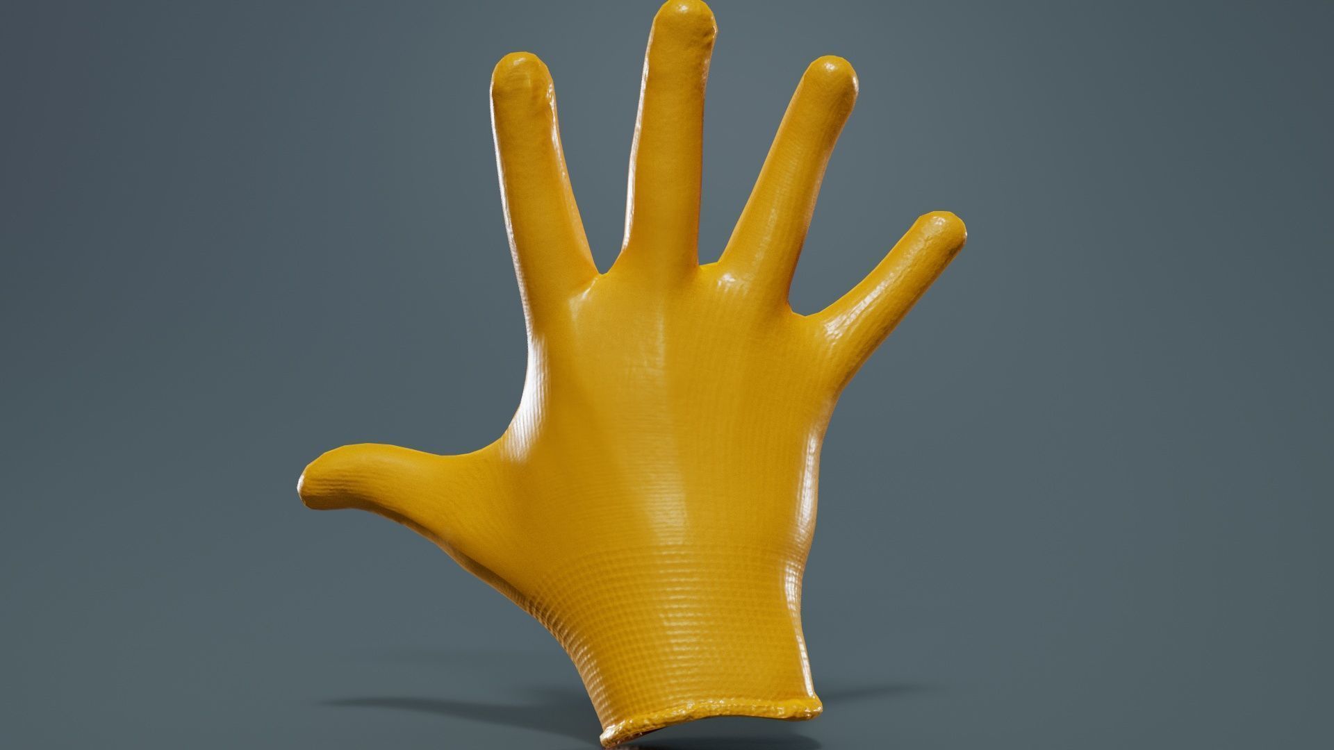 Gloved Hand 058 Low-poly 3D model_12