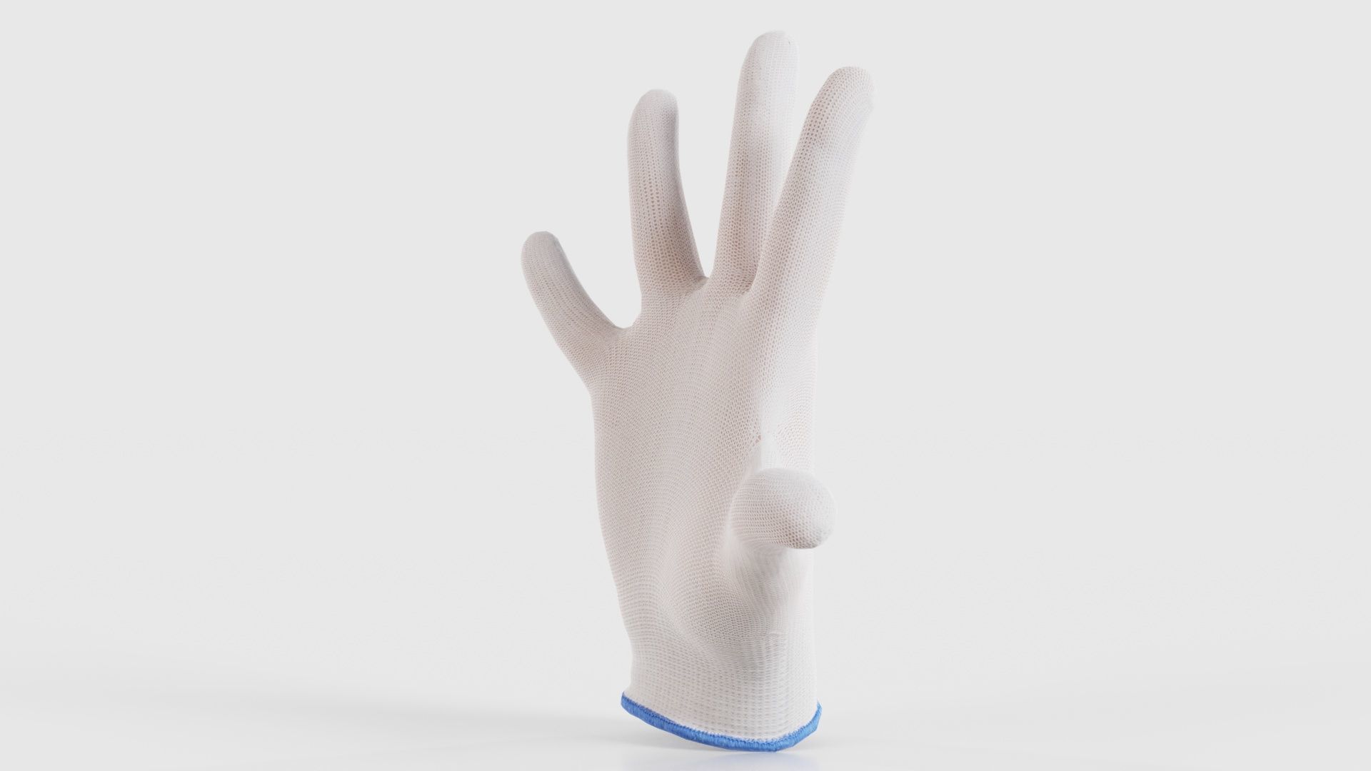 Gloved Hand 058 Low-poly 3D model_24