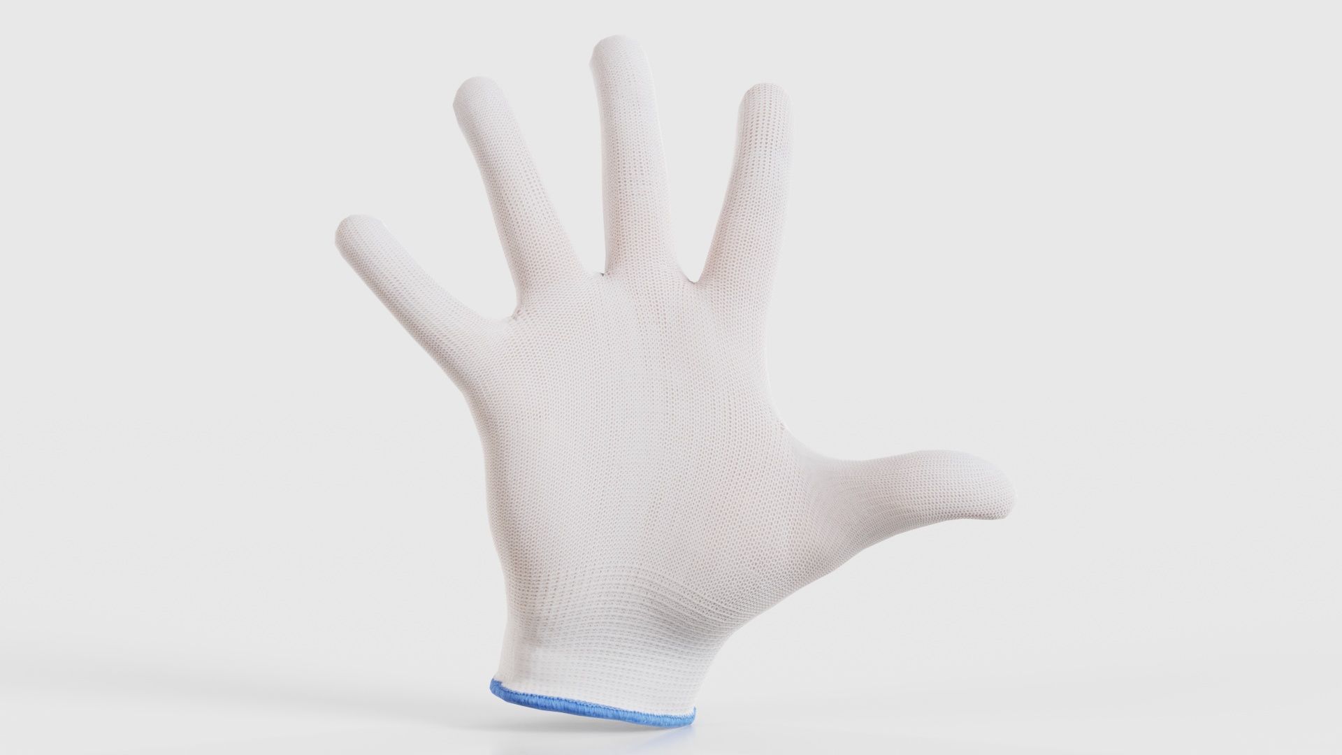 Gloved Hand 058 Low-poly 3D model_14