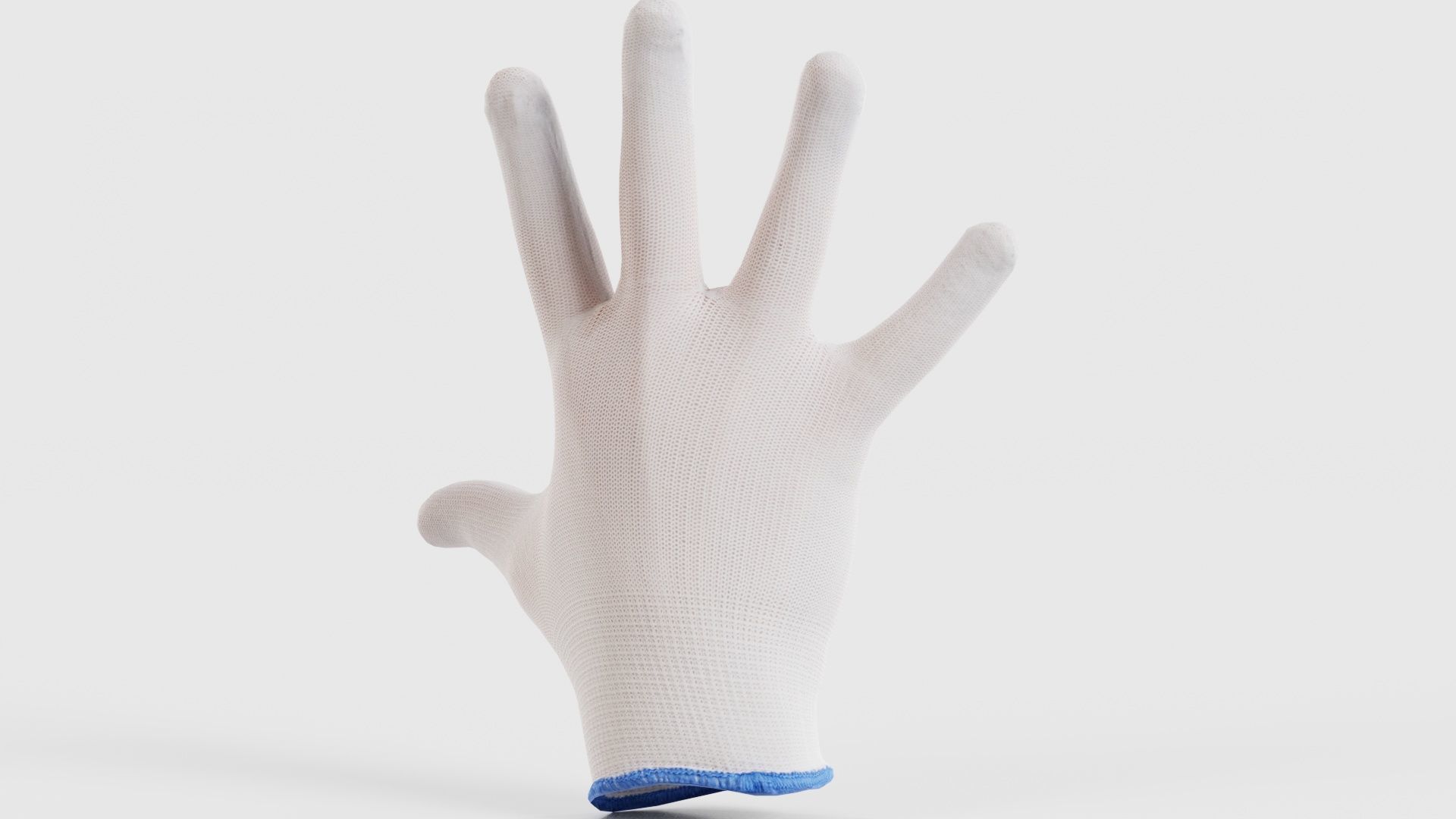 Gloved Hand 058 Low-poly 3D model_19