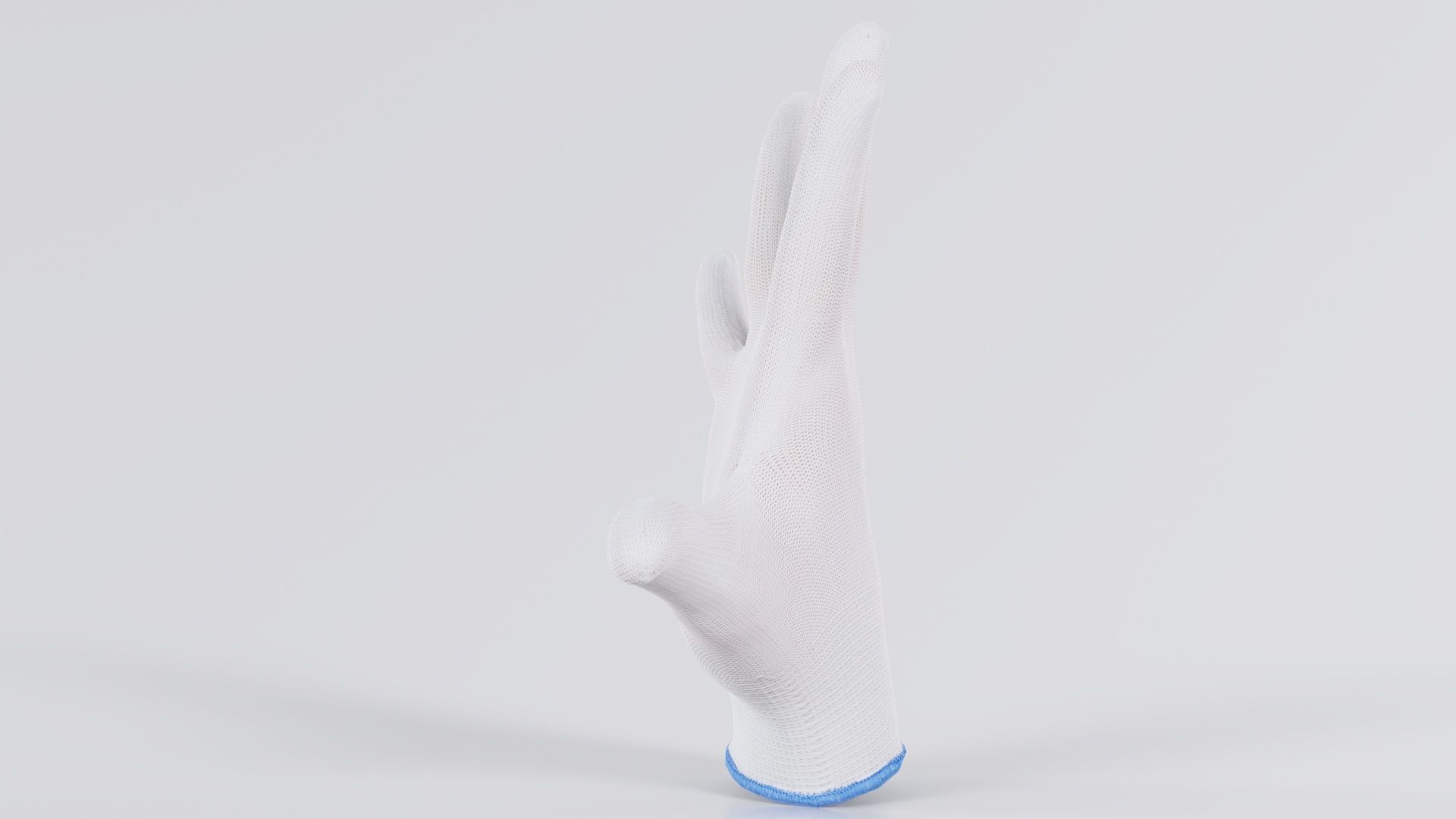 Gloved Hand 058 Low-poly 3D model_2