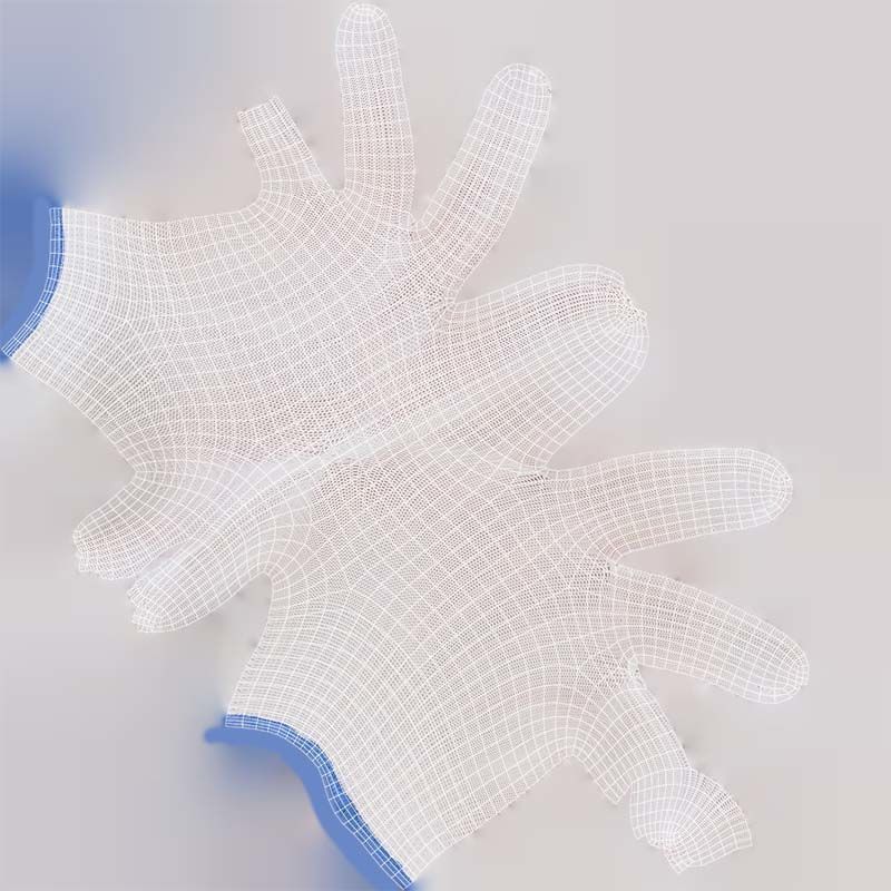 Gloved Hand 058 Low-poly 3D model_13