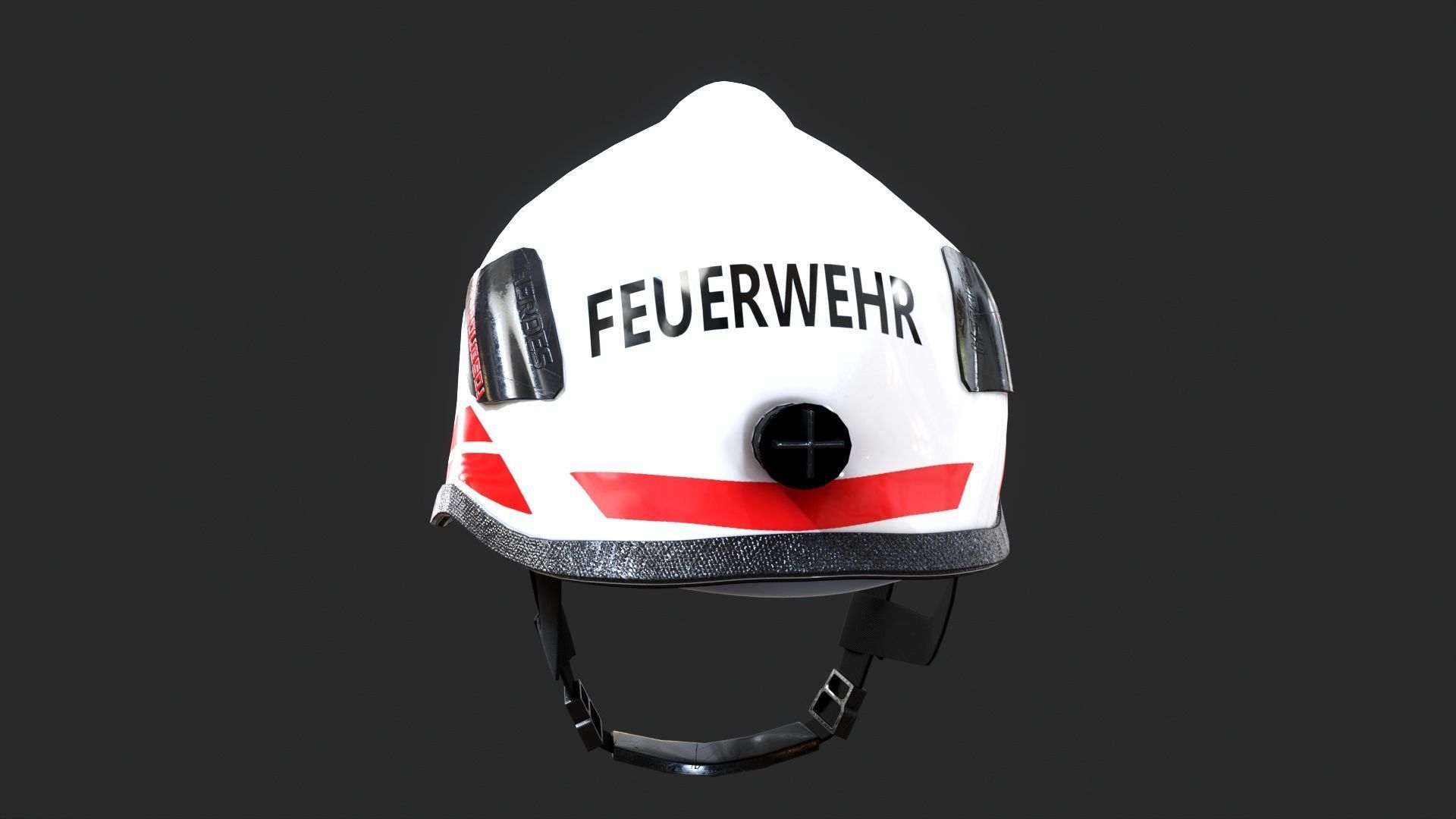 Feuerwehrhelm Rosenbauer Heros 2 Helmet 3D Model Low-poly 3D model_6