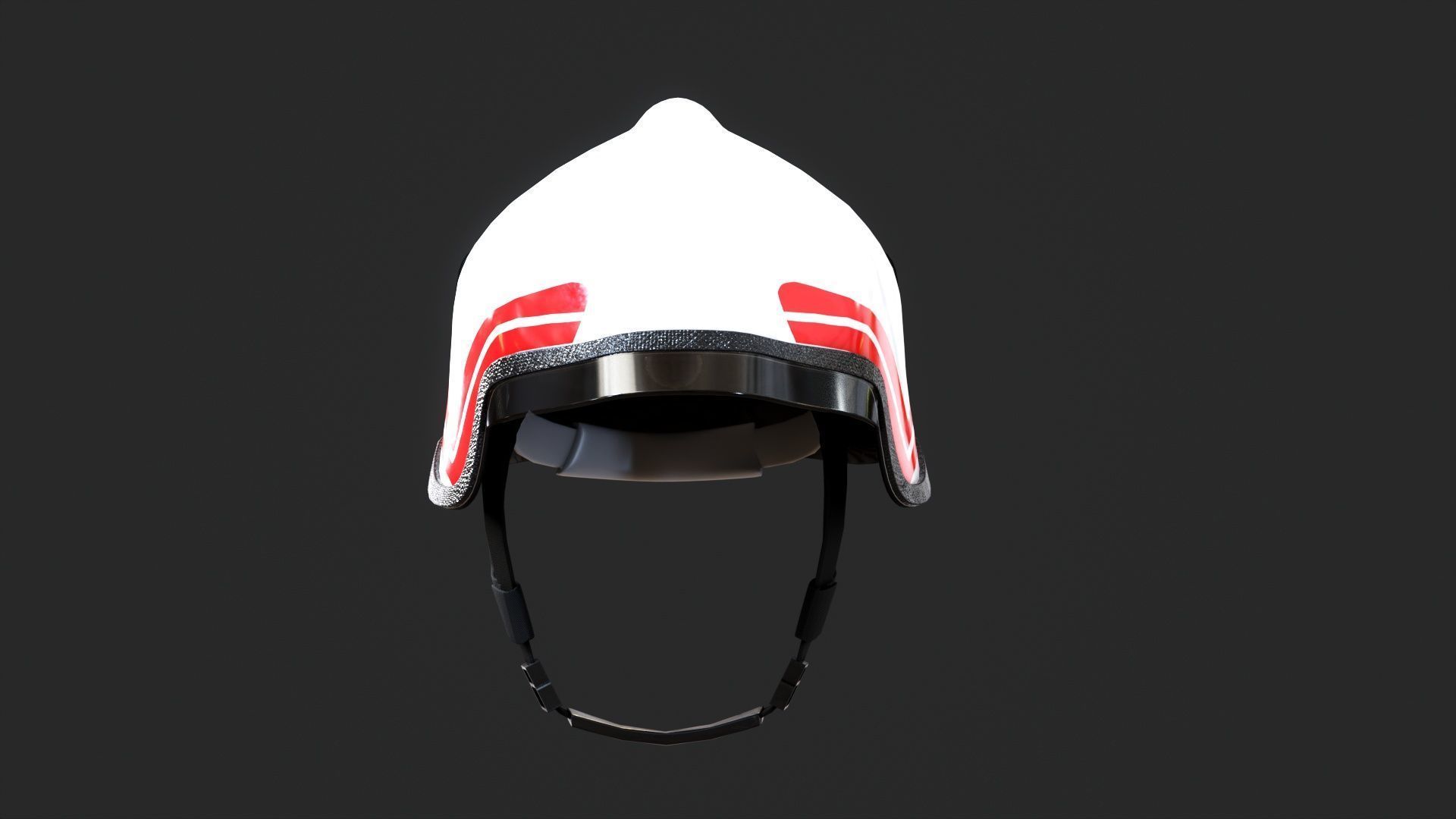 Feuerwehrhelm Rosenbauer Heros 2 Helmet 3D Model Low-poly 3D model_3