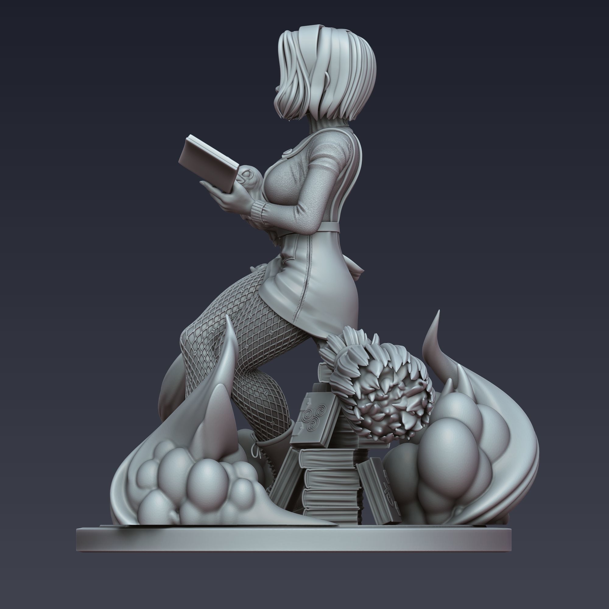 Raven Witchy  3D Printable Model 3D print model_3