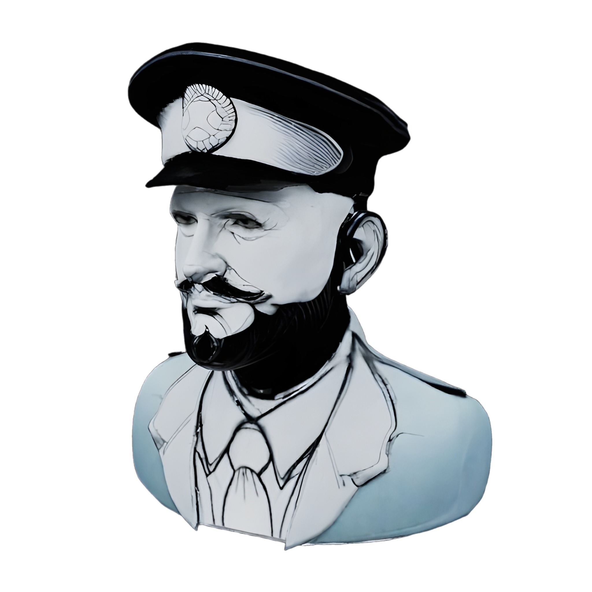 Stylized Hero Bust Collection 3D print model_4