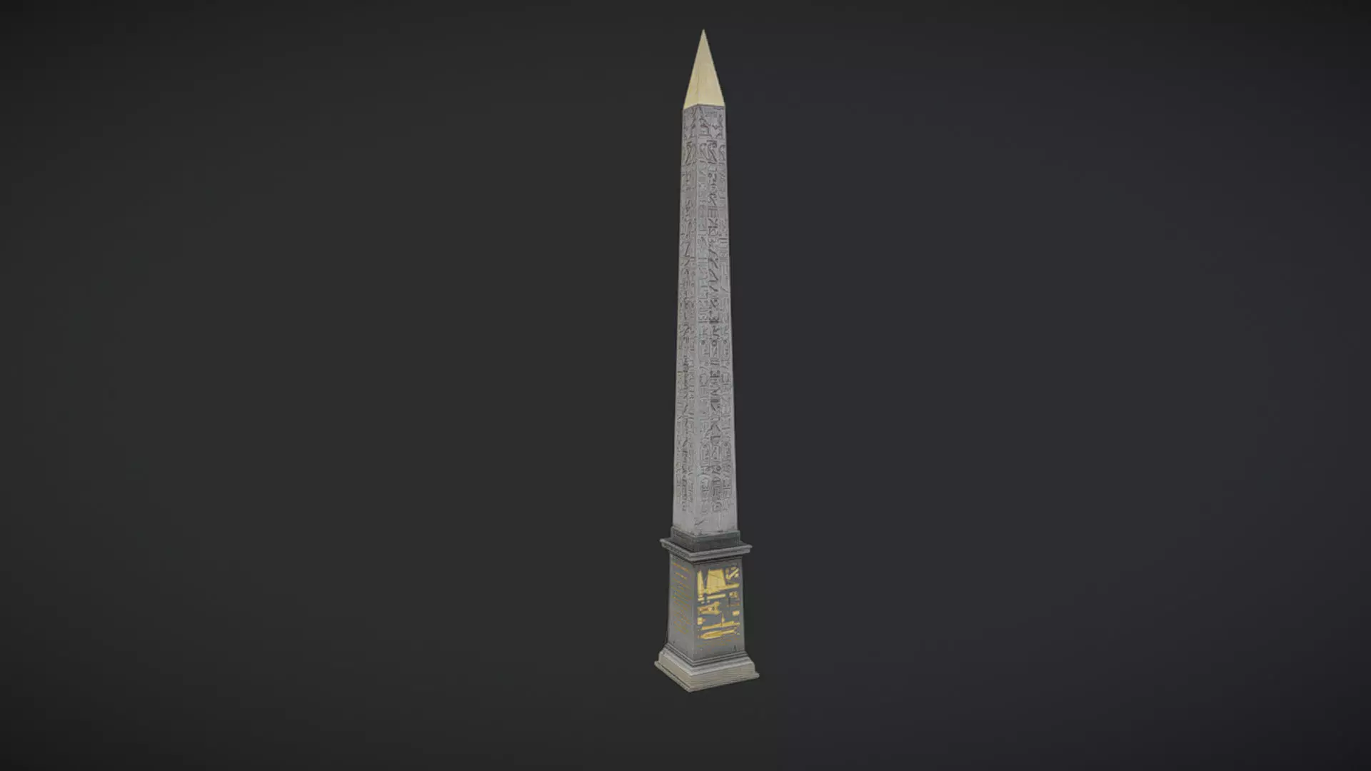 Luxor Obelisk Paris - photogrammetry scan 3D model_0