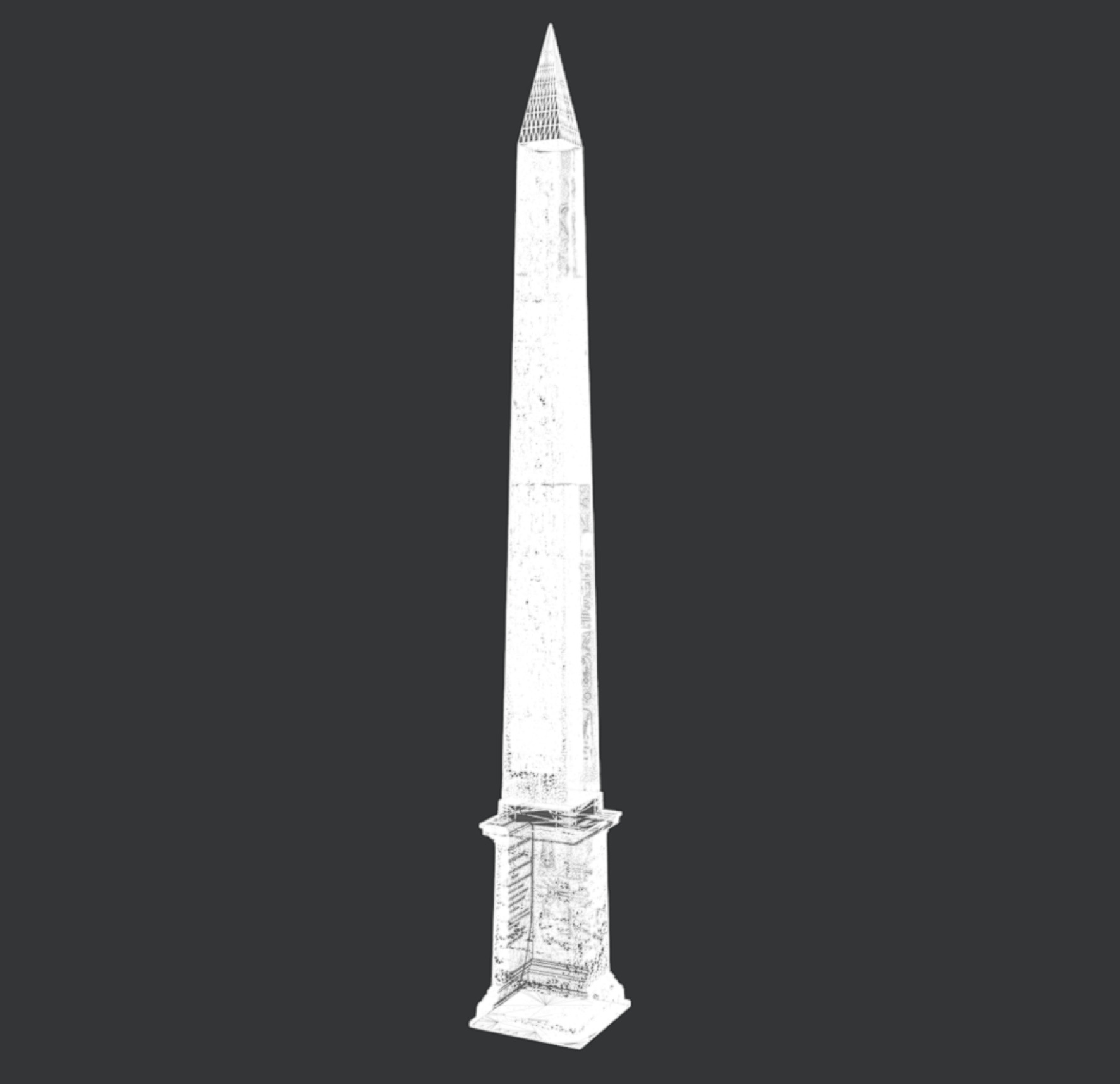 Luxor Obelisk Paris - photogrammetry scan 3D model_8
