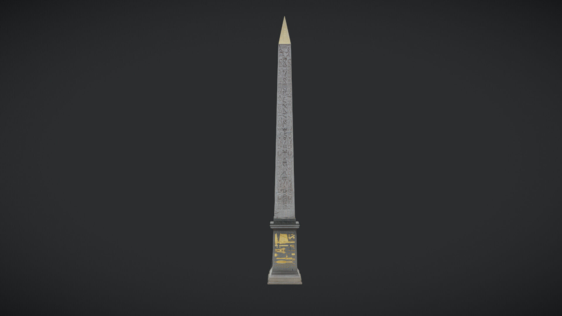 Luxor Obelisk Paris - photogrammetry scan 3D model_2