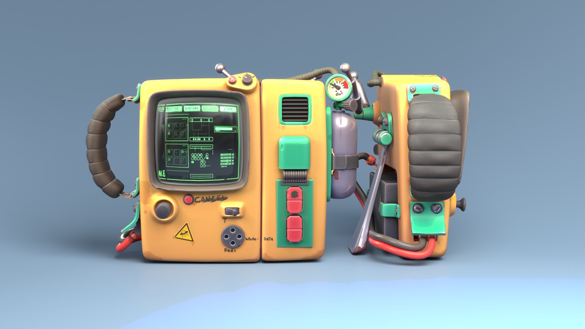 Anomaly analyzer MA24 Low-poly 3D model_3